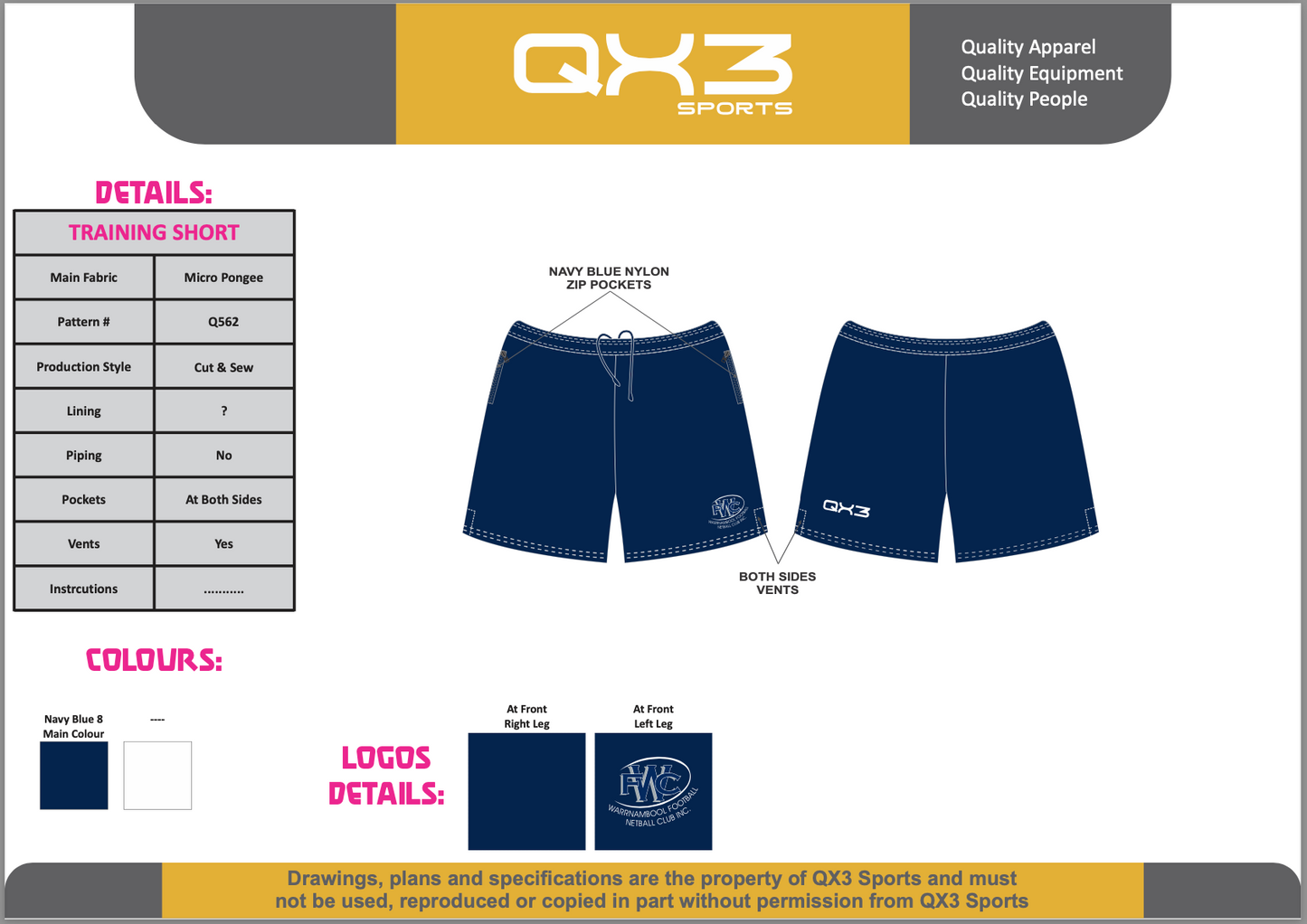 Junior Football Training Shorts